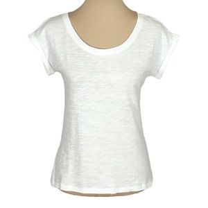 American Rag White Scoop-neck Tee, XS, Gently Used